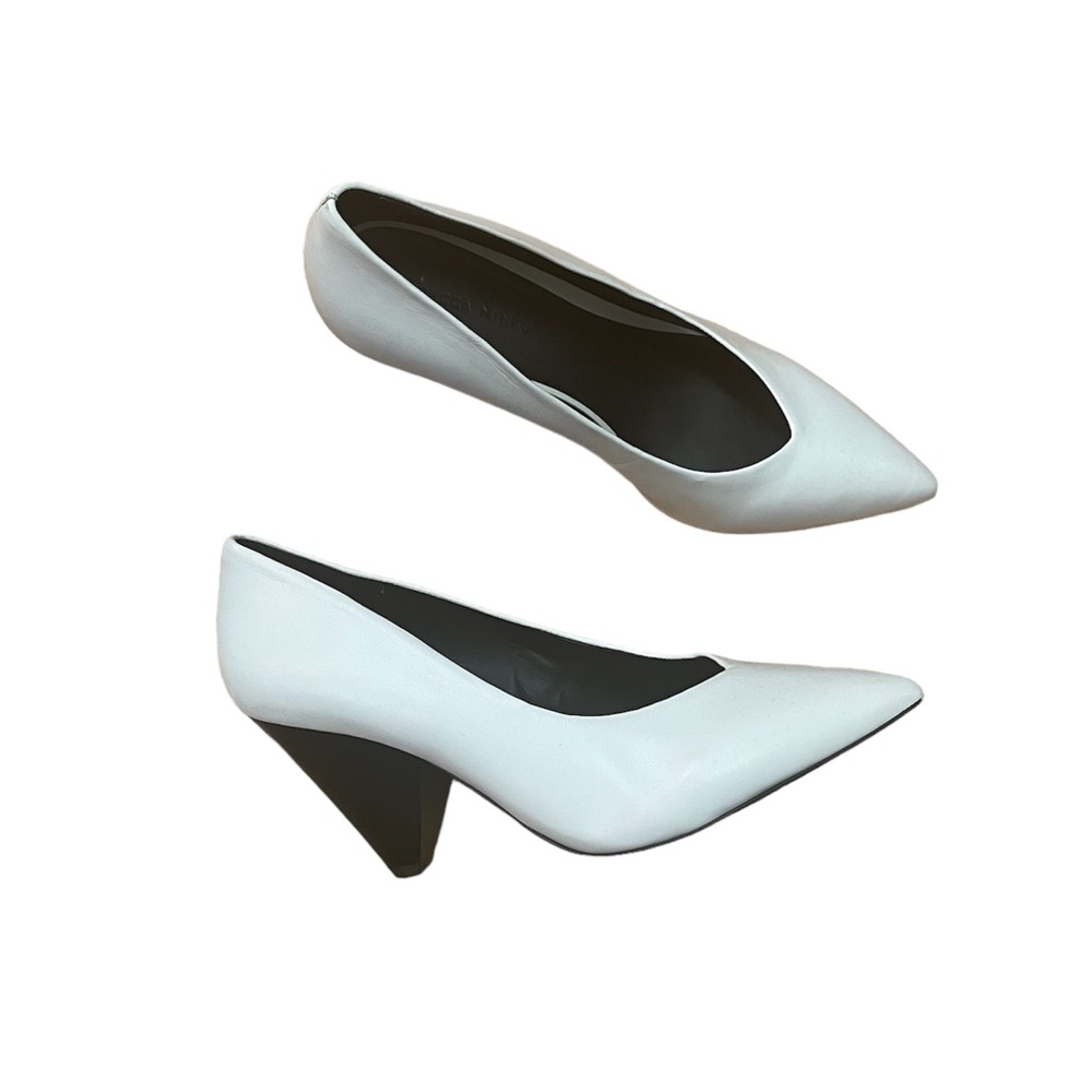 Rebecca Minkoff Zuria White Leather Pumps